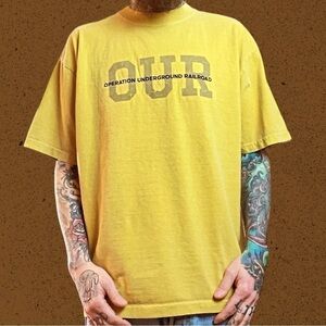 00s Underground Railroad Gold t shirt Shaka XL mens t shirt